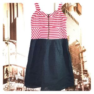 Red, white and blue dress